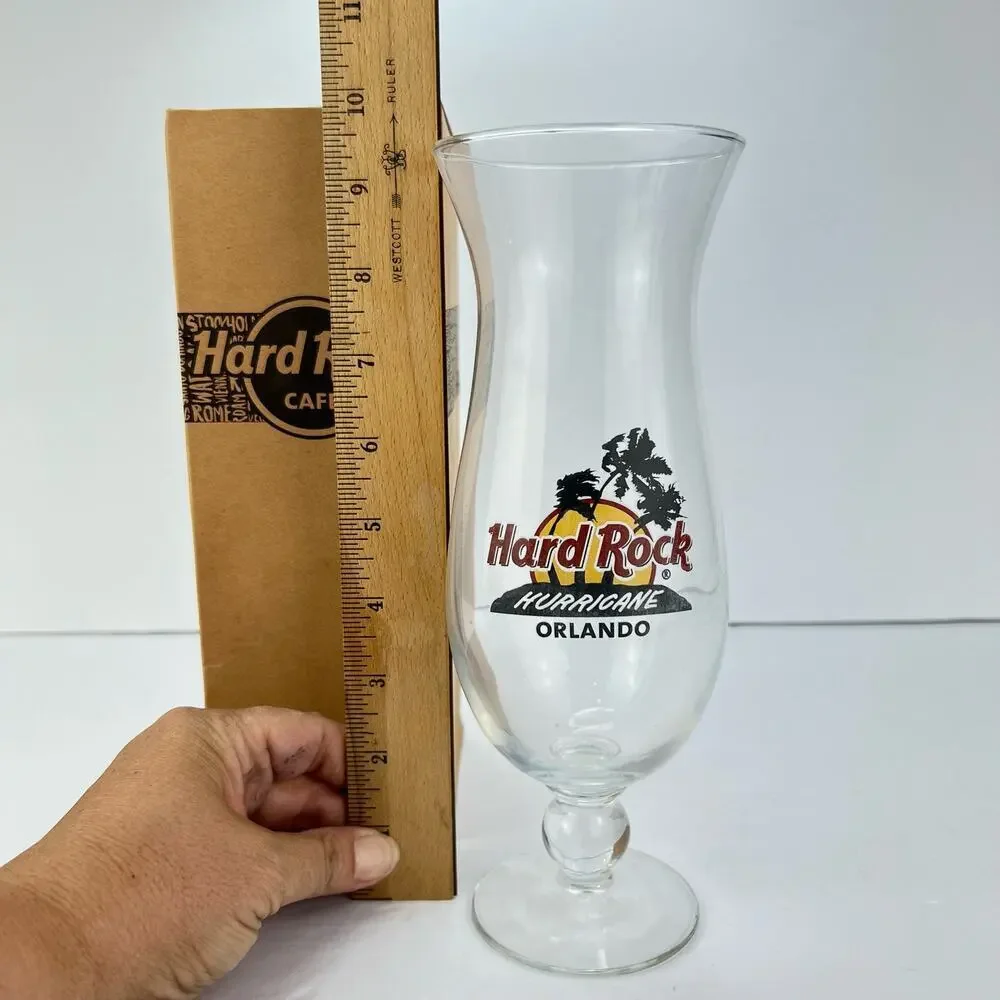 NIB Hard Rock Cafe ORLANDO Hurricane Glass‎ 10
